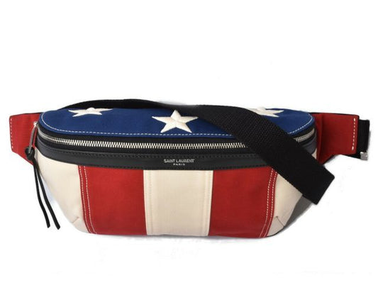 Saint Laurent Body Bag Waist Pouch 557831 Saint Laurent Leather Marsupio Star