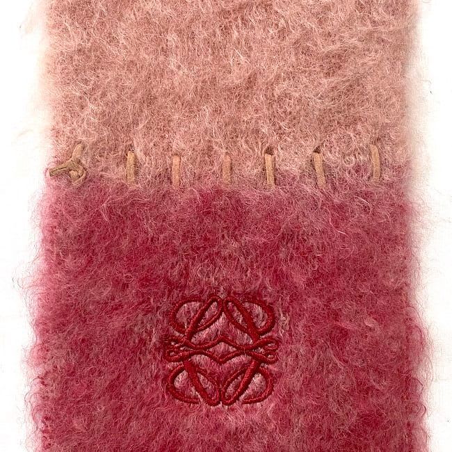 Loewe Scarf Pink Red Gradient
