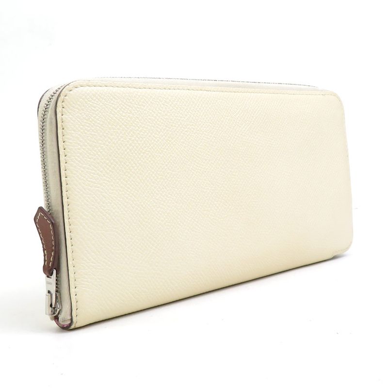 Hermes Round Zipper Long Wallet Azap Long Silk Quin