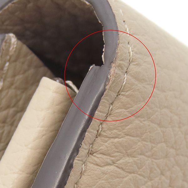 Louis Vuitton Long Wallet Portefeuille Capucines Taurillon Leather Galle Gold