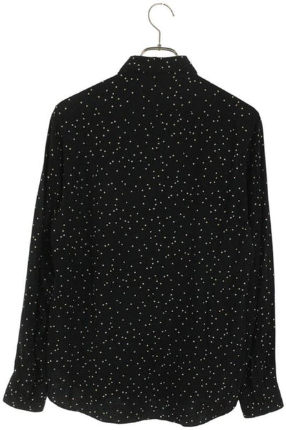 Saint Laurent Paris 16SS 376916 Y935l Dotted Rayon Long Sleeve Shirt Men's 38