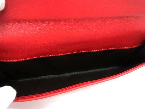 Gucci 203550 2149 Micro Guccissima Leather Foldable Long Wallet Red Fi3608