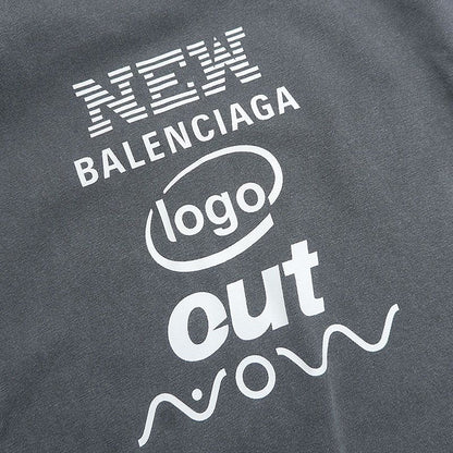 Balenciaga Docking T-shirt 518237 Long T XS Gray And Blue