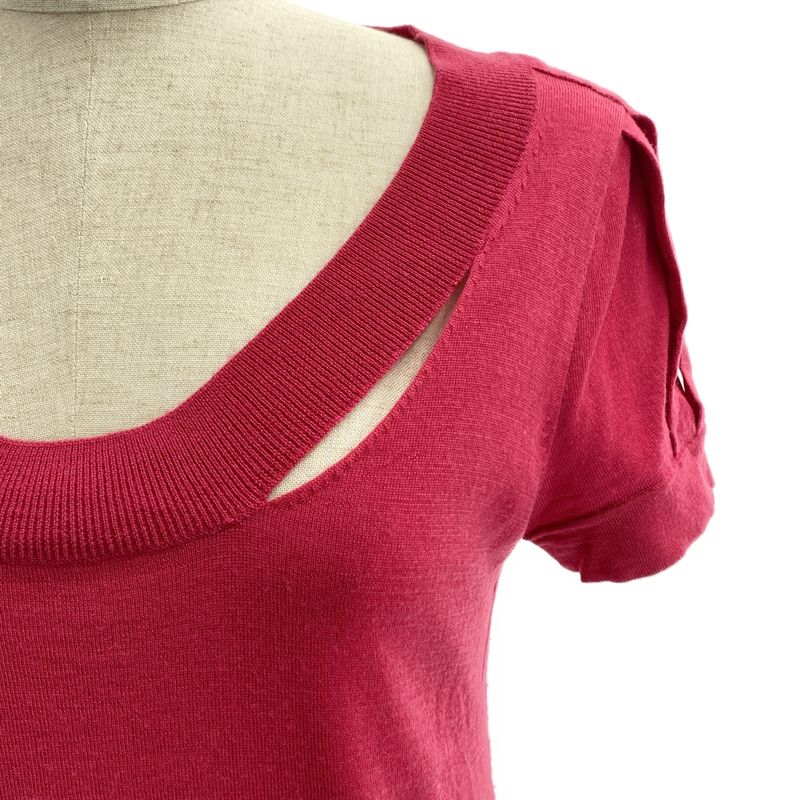 Loewe - Cut-out Summer Knit Sweater - S - Bordeaux - Women