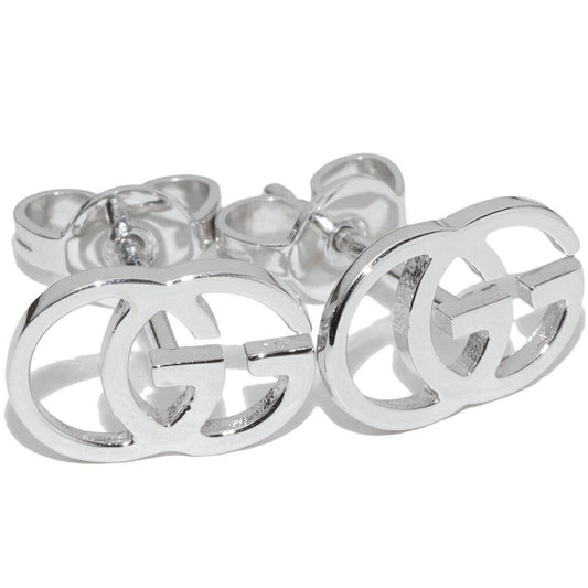 Gucci Earrings 18K White Gold GG Studded Earrings Online Limited 094074 J8502