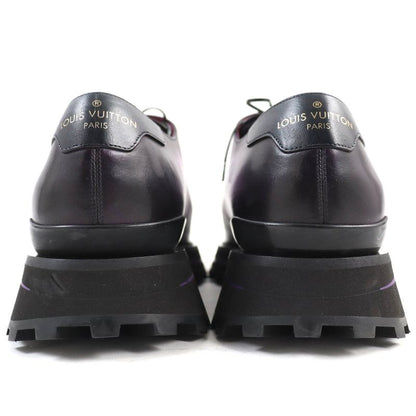 Louis Vuitton Congrès Line Plain Toe Derby Shoes Leather Shoes Purple Gradient