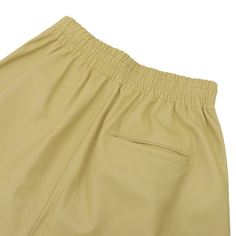 Bottega Veneta Beautiful Leather Shorts Bottoms Men's Yellow XS 633447 22 Years