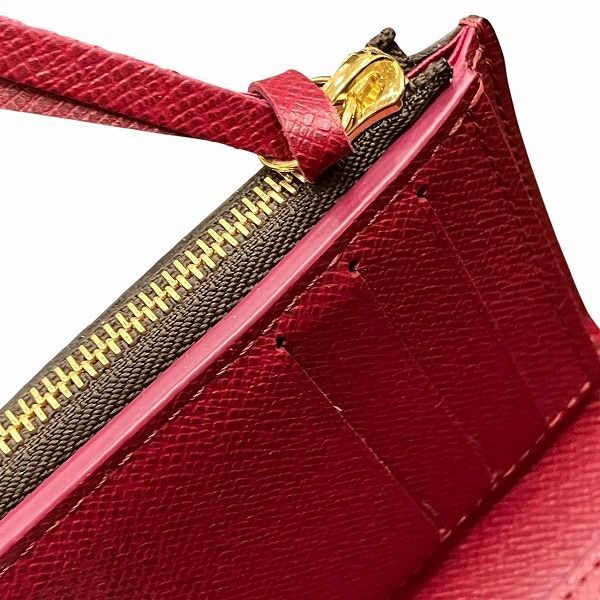 Louis Vuitton Monogram Portefeuille Victorine M41938 Fuchsia Trifold Wallet