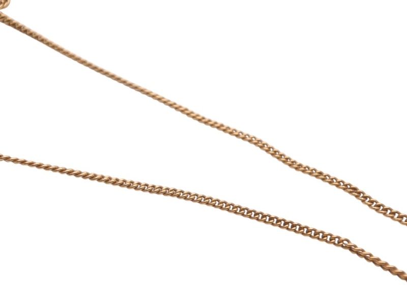 Chanel CC Logo Necklace 05 42 Gold Metal — view 5