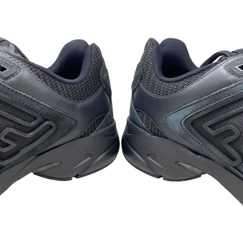 Fendi Sneakers 7e1555 6 Size Ff Logo Rubber Mesh Black Fendi