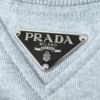 Prada 23SS 134668 Triangle Logo/triangle Logo Plate Oversized Sweatshirt Grey