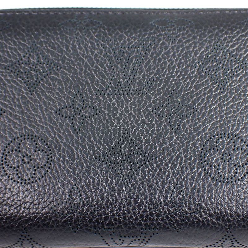 Louis Vuitton Mahina M61867 Zippy Wallet Noir Black Tn0119 Round Zip Long