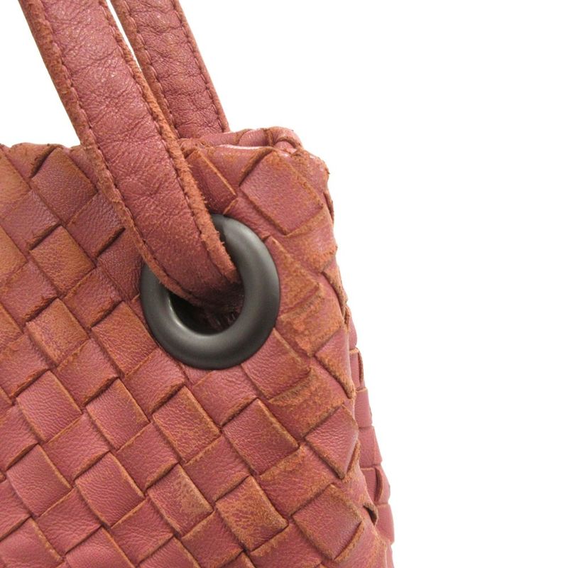 Bottega Veneta Intrecciato Small Garda Hand Tote Bag Lamb Leather Pink Ladies