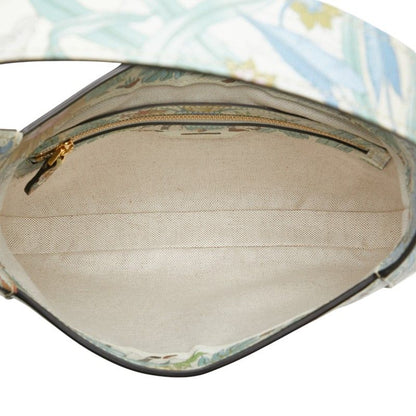Gucci Taiga Botanical Jackie 1961 Handbag Shoulder Bag 2WAY 636709 White
