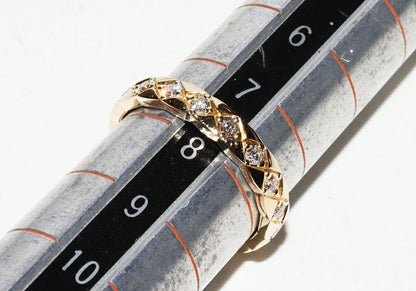 Chanel Ring 18K Yellow Gold 18P Diamonds (approx 035ct) Coco Crush Ring Mini