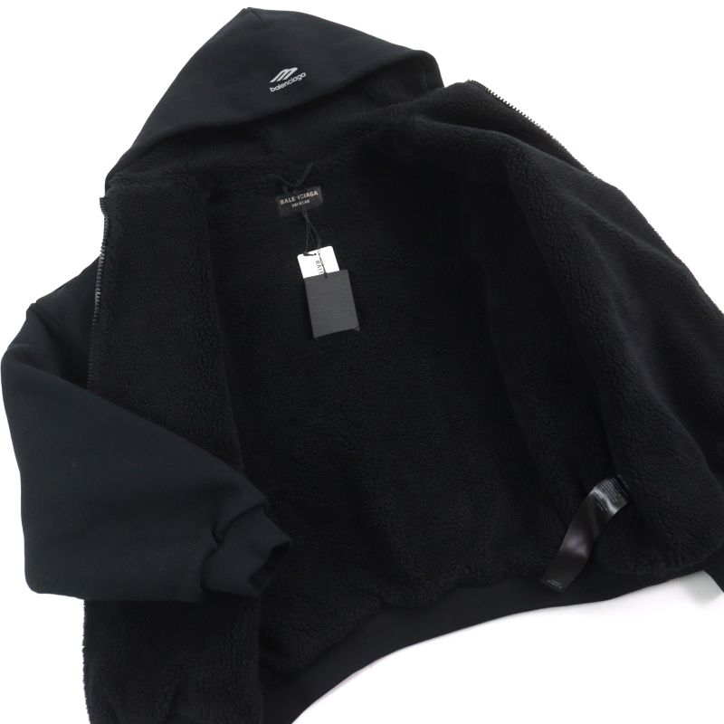 Balenciaga 2023 773668 Tpuq2 3B Sports Icon Hoodie Heavy Fleece Hooded Jacket