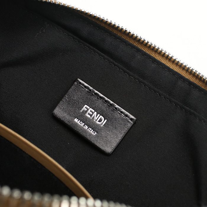 Fendi Camera Case Diagonal 7m0286 Crossbody Shoulder Bag PVC Leather Men's