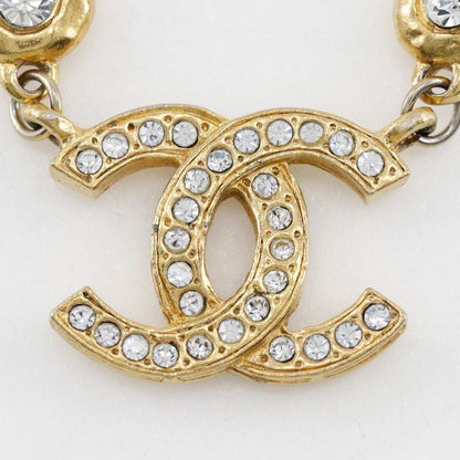 Chanel Coco Mark Vintage Gold Plated And Rhinestone Ladies 29.5g Necklace