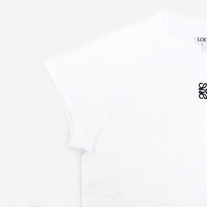 Loewe Short Sleeve Small Fit T-shirt White S Size S359y22x96 Cotton