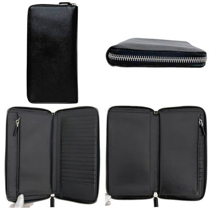 Prada Round Zipper Long Wallet Black NERO 2ml220 Excellent Condition