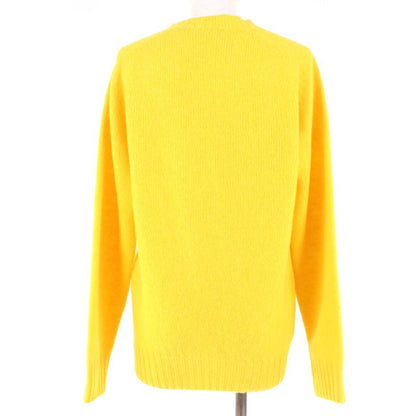 Celine 2 3go0/799a 100% Wool Phoebe Period Oversized Crewneck Knit Yellow XS