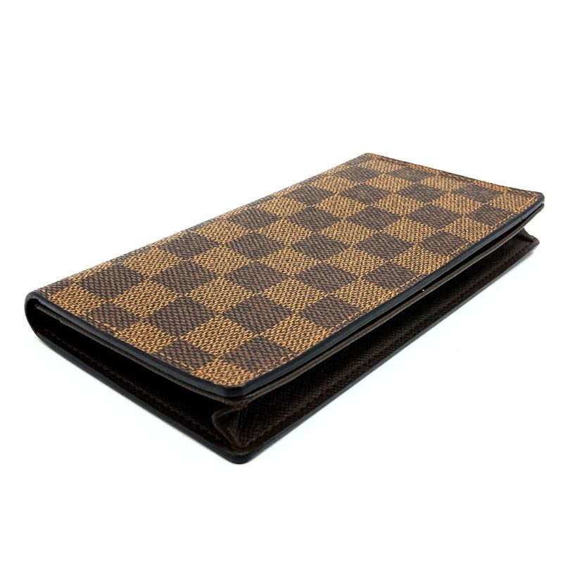 Louis Vuitton Porte Cult Cles Di N60825 Wallet Damier Brown Long Wallet Ladies