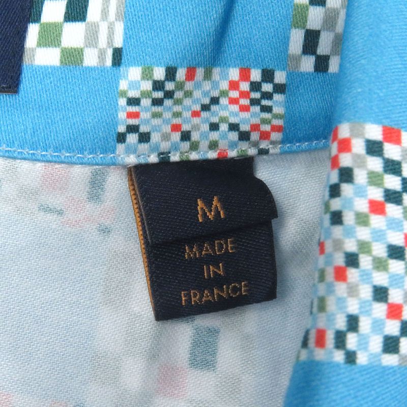 Louis Vuitton 21SS Distorted Damier 100% Cotton Total Pattern Open Collar