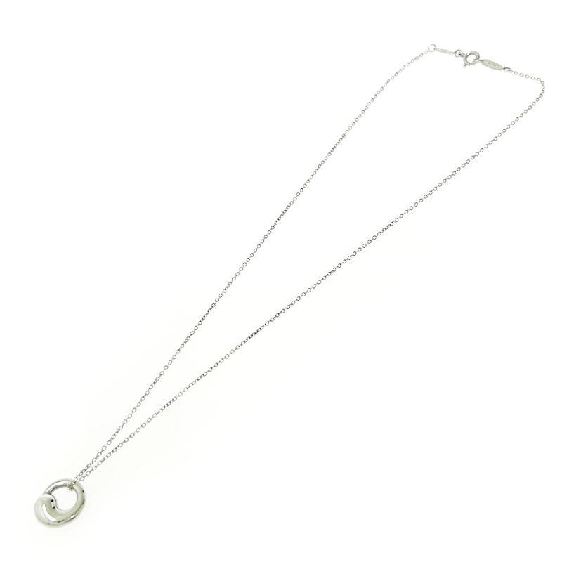 Tiffany & Co Silver Eternal Circle Necklace 4.0g 925 Engraved 479479 Necklace