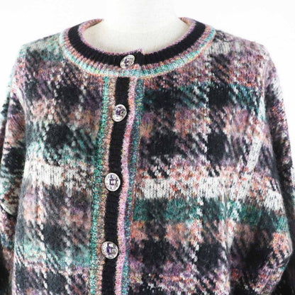 CHANEL P72935 Cashmere Silk Blend Gripore Button MIX Knit Tunic/dress Multi 36