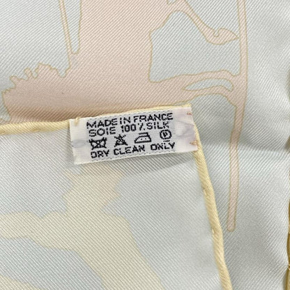 Hermes Scarf Carré 90 Light Pink × Light Blue × Multi JEUX D'ombres