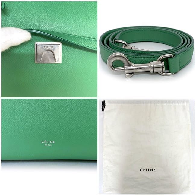 Celine 2 Way Bag Belt Bag Green 189153 Excellent Condition