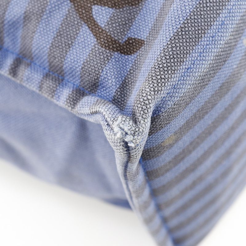 Hermes Cheveaune Canvas Blue/black Unisex Tote Bag