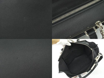 Authentic Fendi Trois Jour 2WAY Shoulder Bag Handbag Leather Black 8bh279 Bag