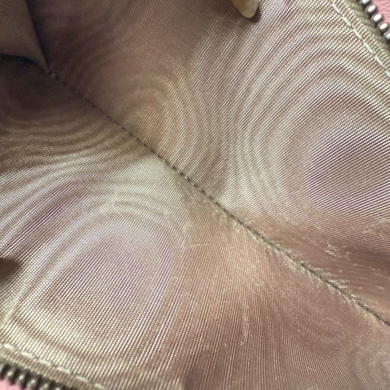 Bottega Veneta Intrecciato Round Zipper Long Wallet Leather Pink Ladies Luxury