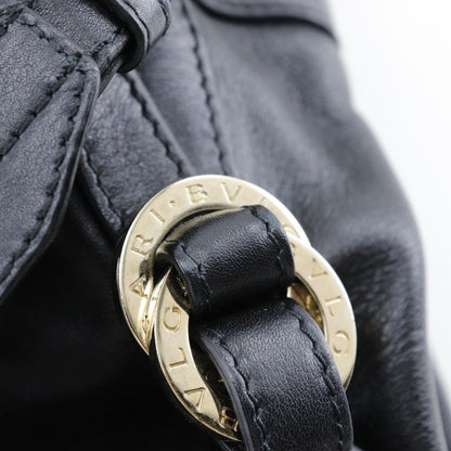 Bvlgari Chandra 2WAY Shoulder Leather Black Women's Handbag