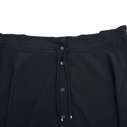 Hermes 2018 Resort Embroidery Design Silk Skirt Navy 38