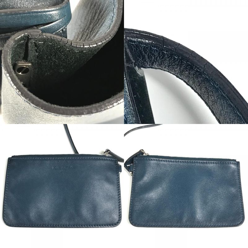 Louis Vuitton Shoulder Bag Nn14gm Cuir Nuance M94588 Leather Blue