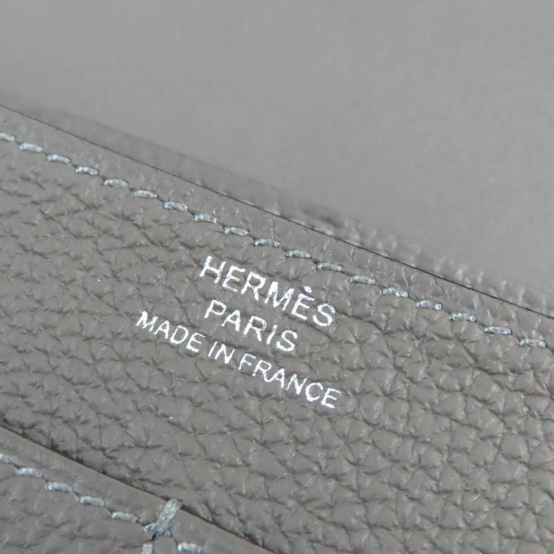 Hermes Dogon GM Duo Grimayer Silver Hardware Serie Button Togo Long Wallet