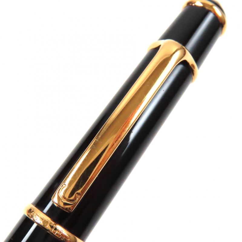 Cartier Diabolo De Cartier Blue Gemstone Twist Ballpoint Pen Black Gold Made