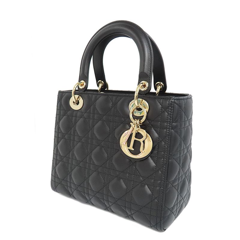 Christian Dior Lady Dior Medium Canaage 2WAY Hand Shoulder - M0565onge