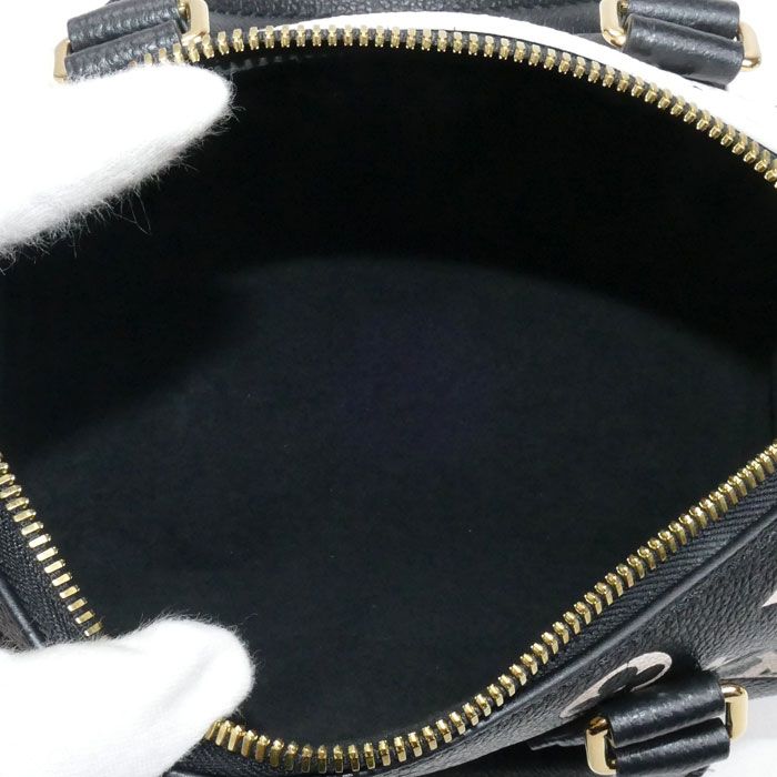 Louis Vuitton Speedy Bandoliere 20 Boston Bag Monogram Empreinte Black White