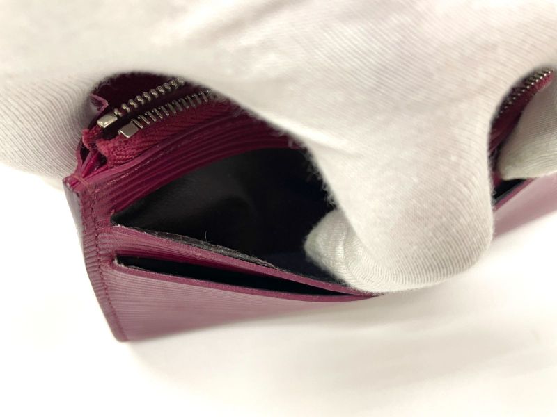 Louis Vuitton Epi Portefeuille Emilie Zipper Long Wallet M60851 Bordeaux Made