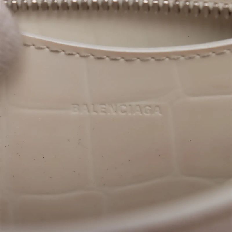 Balenciaga Neo Classic City Croc Embossed Leather 2WAY Handbag Crossbody