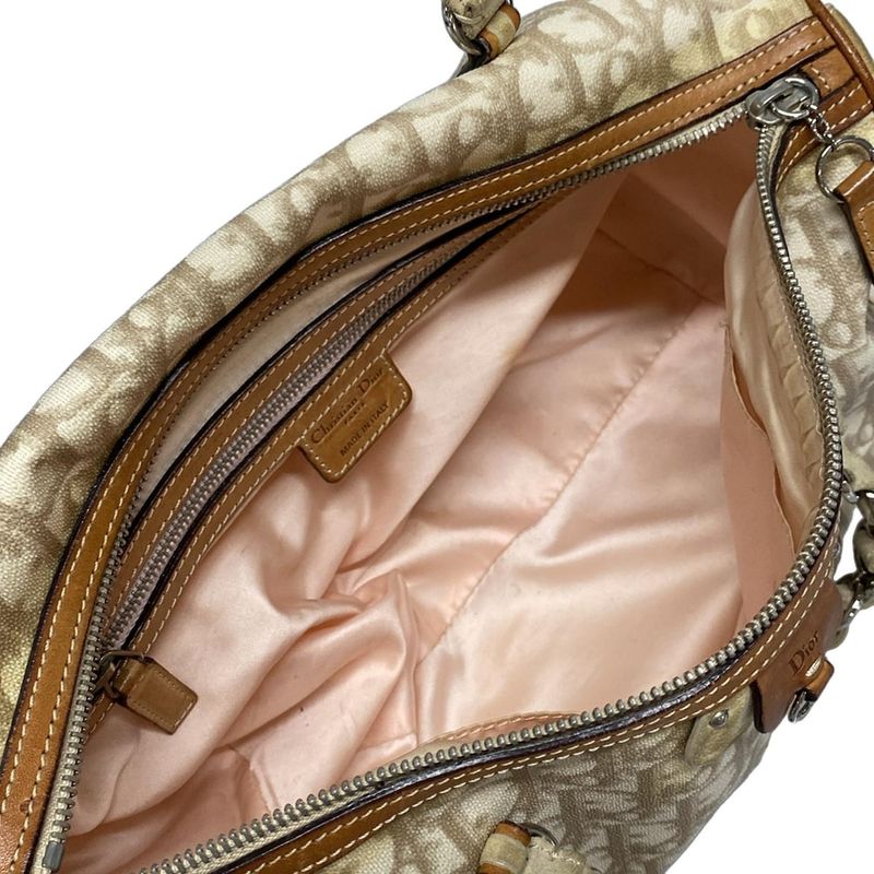Dior/christian Dior Handbag Romantictrotter Lcs44706 Ivory X Beige X Brown