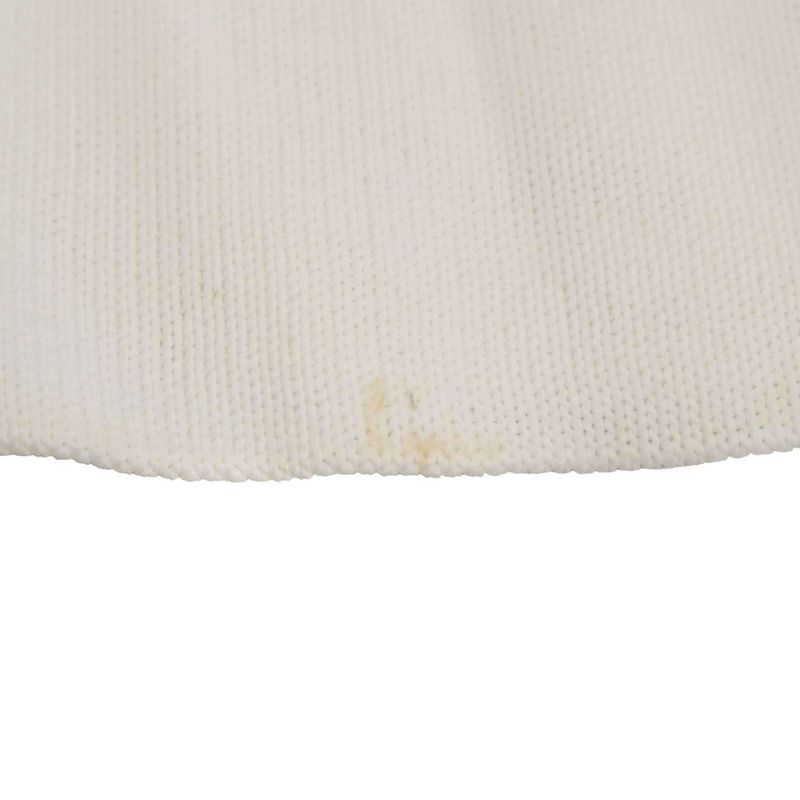 Hermes Silk Shawl Docking Rayon Knit Cardigan White 42