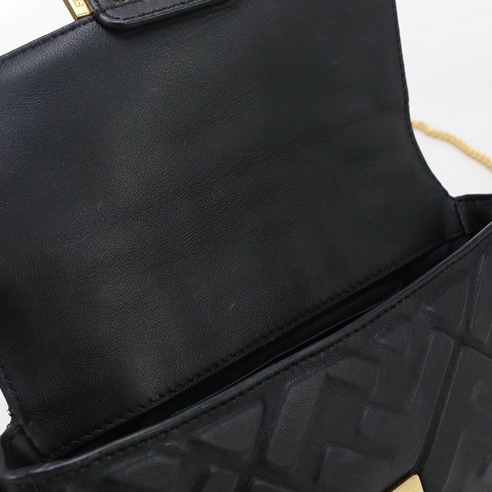 Fendi Chain FF Motif Baguette Mini 8bs017 A72V F15zw Crossbody Shoulder Bag