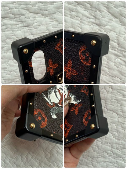 Louis Vuitton Monogram Catgram Iphonex XS Case Shoulder M63891