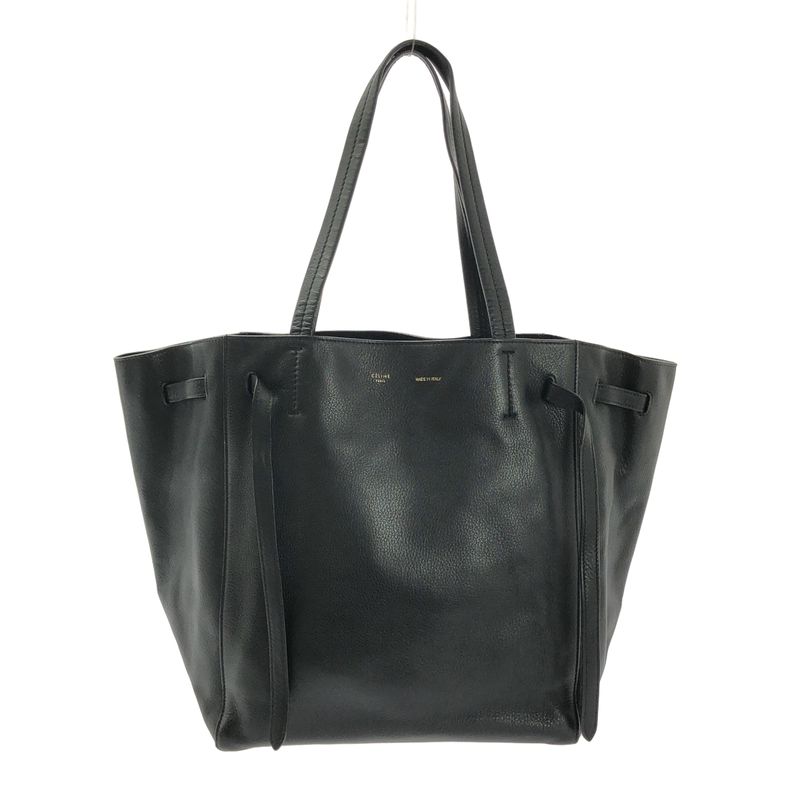 Celine - Phoebe Cabas Phantom Small Leather Tote Bag - Black - Women