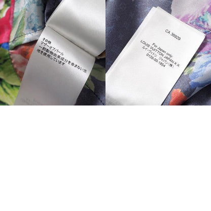 2022awLouis Vuitton Long Sleeve Shirt Size 38 All Silk Monogram Flower Print