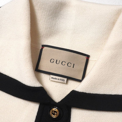 2022ssGucci Cardigan Size S GG Logo Knit Jacquard [recommended] Made In